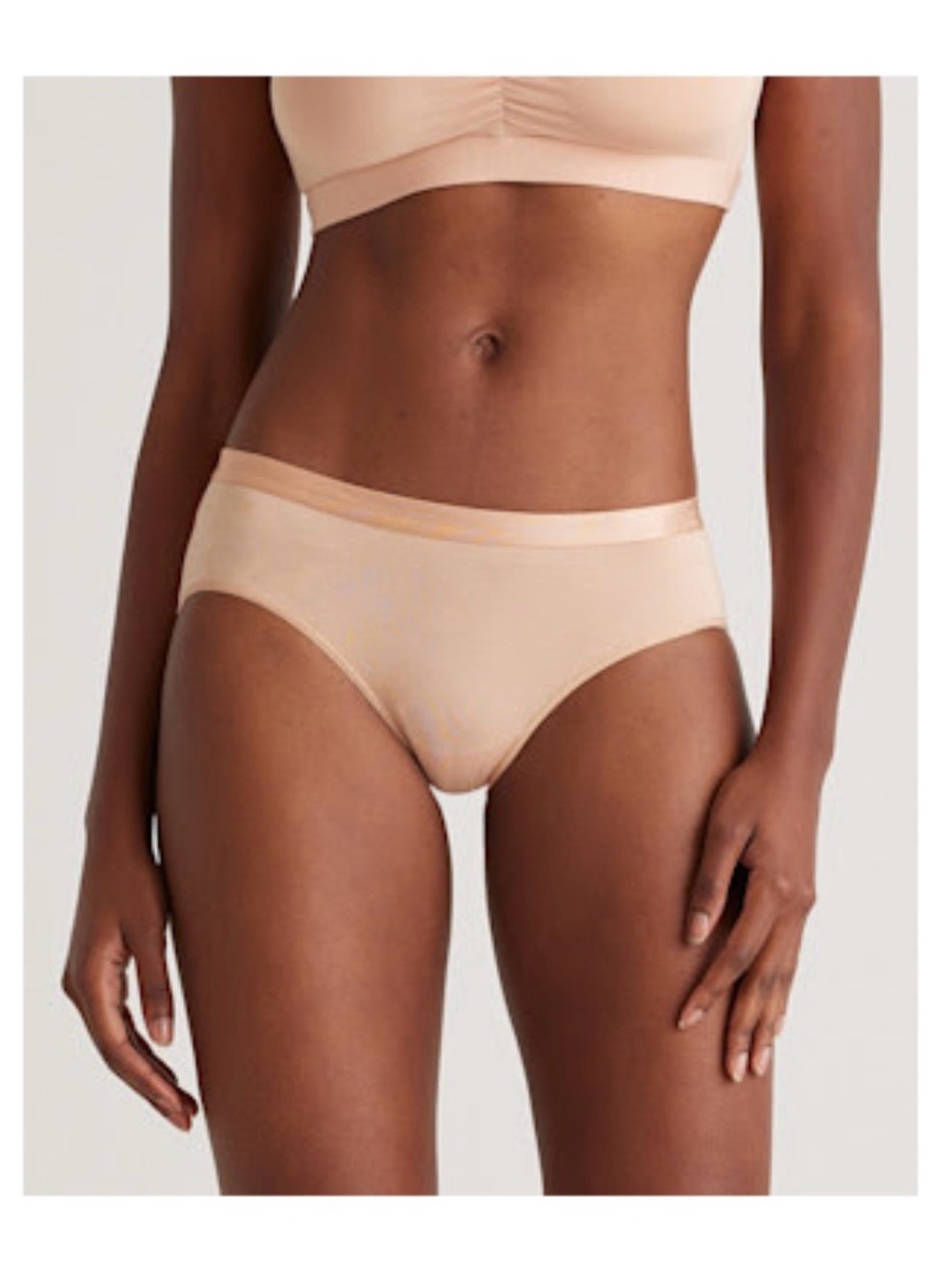Quince NEW Micromodal Brief 6 Pack Size M Warm Sand Beige Underwear Intimates